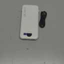 Portable Phone Charger, 12000mAh 22.5W Fast Charging Power Bank with Built-in Cables & Wall Plug, External Battery Bank with LED Display, Travel Essential Battery Pack for iPhone, iPad, Samsung White