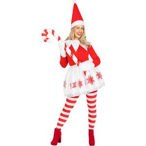 Morph Womens Elf Costume Adult Santa Helper Outfit Holiday Christmas Elf Costume for Women (X-Large)