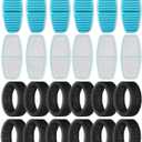 Cat Fountain Replacement Filters: 24 Pet Fountain Filter for FOFNON Cat Water Fountains - 6 Months Set of Pet Fountains Filter - Including12 Pieces Filters + 12 Pieces Sponges