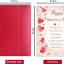 Romantic Valentines Day Card Gift for Him Her, Sweet Love Story Greeting Card for Boyfriend Girlfriend Husband Wife, Anniversary or Valentines Gift