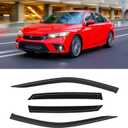 Window Visor for 2022-2025 Honda Civic, Out-Channel Rain Guards Shields Vent Deflector Shade Wind Dark Smoke, Tape-On Outside-Mount 2023 22 23 24, 4PCS