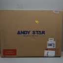 ANDY STAR Brushed Nickel Bathroom Mirror, 22"x30" Scalloped Wall Mirror in Stainless Steel Metal Frame, Unique Vanity Mirror with Modern Curved Edge Design, Ideal for Bathroom, Bedroom, Entryway