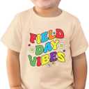 Toddler Field Day Shirt for Boys Kid Grils, Happy Field Day T Shirt, Cotton Blend, Funny Design :4-7T