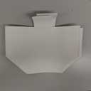 OLETHA Aesthetic Rectangle Tissue Box Cover, Medium Flat Box Tissues Holder Rectangular, White (Fits Medium Flat Box (110-160 Sheets))