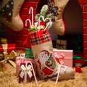 Hicarer 50 Pieces Christmas Plastic Candy Cane 5.9 Inch Christmas Tree Hanging Ornament Decoration Twisted Tree Candy Cane Ornament for Xmas Holiday Party Favor (Pink and White)