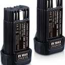 2Pack 3.0Ah DCB080 Replacement for Dewalt 8V Battery Li-ion DCF682 DCB095 DW4390 DCF680N1 DCF680G2 Easy Slide-in Compatible with dewalt Battery
