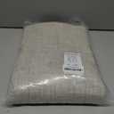 NICETOWN 100% Blackout Linen Curtains 90" Long for Bedroom, Thermal Insulated Living Room Curtains with Liner, Farmhouse Style Linen Blend Window Draperies for Dining Room (2 Panels, 52" W, Natural)