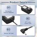 AC Adapter Charger Compatible with Wahl Trimmer 9865 9865-2801 9888-600 9891-100 Power Cord