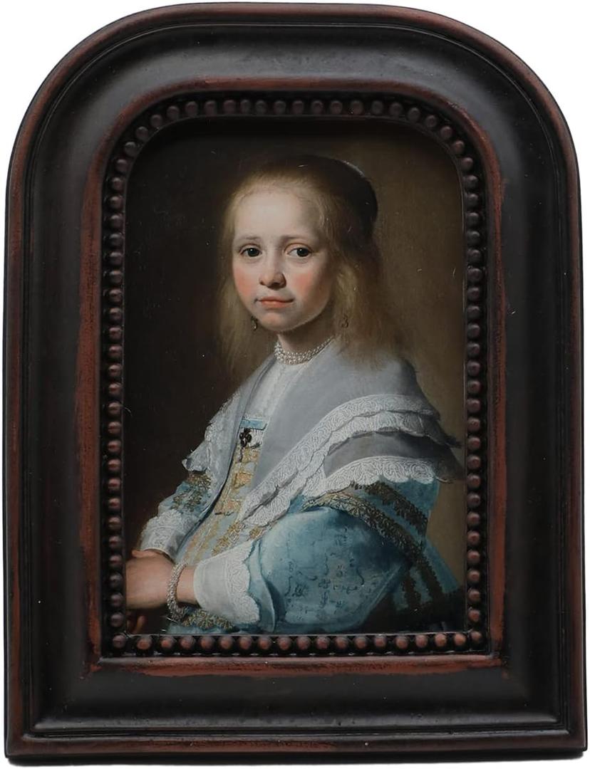 4x6 Vintage Picture Frame, Antique Ornate Rustic Brown Photo Frame, for Tabletop and Wall Display, Decorative Retro Home Decor, Old Fashioned Photo Gallery Art