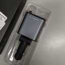 LISEN Retractable Car Charger, Gifts for Men Women, 69W Cars Adapter USB C Fast Charger for iPhone 17, Car Accessories for Men Women, Gifts for Dad Mom, for iPhone 17 Pro Max Air 16 15 14 13 12 Plus (Grey)