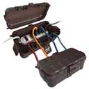 Flemoon [2 Pack] Outdoor Electrical Box Waterproof, Medium Weatherproof Electrical Box (11.5x5.2x4 inch) w/6 Cable Entry Ports, Extension Cord Cover for Power Strip, Timer, Plug, Holiday Light, Brown