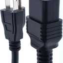 North American Power Cord Extension, NEMA 5-15P to C19,6ft/1.8m, 3X14 AWG(2.08mm2), 16A, 110-250V,UL Listed,UPS Supply Power Cord (5-15P to C19,6ft)