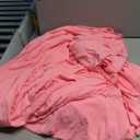 Table Skirts for Rectangle Tables 6ft - One-Piece Pink Tablecloths and Skirt, Wrinkle Resistant Ruffles Elastic Cover for Banquets, Weddings, Events, Parties (72" x 30" (Rectangular))