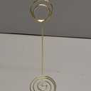 20 Pack 8.86 Inch Tall Table Number Holders Gold, Place Card Holder Gold Table Number Stands Wire Photo Holders Picture Name Menu Clips Memo Notes Cards Stand for Wedding Restaurants Birthday