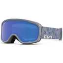 Giro Moxie Ski Goggles - Snowboard Goggles for Women & Youth - Grey Botanical Strap with Grey Cobalt/ Yellow Lenses