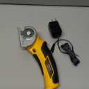 Cardboard Cutter Electric Box Cutter, Valentines Day Gifts for Him Husband Her Boyfriend, 4V Cordless Electric Scissors Rotary Blade for Cardboard Recycling Rechargeable DIY Cutting Carpet Leather (Warm Yellow)