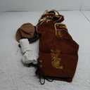 Men's German Oktoberfest Costume Set Bavarian Lederhosen Men Outfit for Adults Halloween Beer Festival, Large