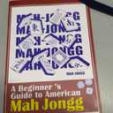 Kyerlish American Mahjong Tile Set with Printed Handbag, 166 Premium Blue Tile and Accessories, Portable and Stylish Mahjong Set, Mahjong Game Set for Travel, Gifts（Blue, No Racks）