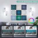 Modern LED Wall Sconce, 6000K Cool White Hardwired Wall Light Fixtures, 8W Chrome Acrylic Wall Mounted Lighting Fixture for Bedroom, Living Room, Hallway, Corridor