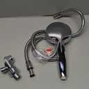 6-Setting Shower Head with Handheld, JDO High Pressure Hand held Shower Head, 4.7 Inch Chrome Detachable Showerhead Set with 59 Inch Stainless Steel Hose and Adjustable Showerhead Holder