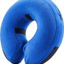 BENCMATE Inflatable Dog Cone Collar Alternative, Soft Dog Cone for Dogs and Cats, Neck Recovery ECollar Donut Collar After Surgery (Large, Blue)