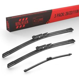 BERG REGEN 26"+22" Windshield Wiper Blades with 11" Rear Automotive Replacement Set for Ford Explorer 2011 2012 2013 2014 2015 2016 2017 2018 2019 2020 2021 2022 2023 – Genuine OEM Quality (Set of 3)