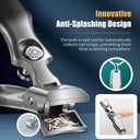 3 x German Nail Clippers for Men with Catcher, Portable Ultra Sharp Nail Clippers for Men Women Seniors Stainless Steel Toenail Clipper with Nail File, Edgy Nail Clipper for Thick Nails