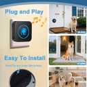Dog Door Bell 2026 Enhanced Touch, Wireless Doggie Doorbell for Potty Training to Go Outside, IP65 Waterproof, 1000ft Range, 55 Melodies, 5 Modes & Adjustable Volume, 2 Receivers+2Buttons