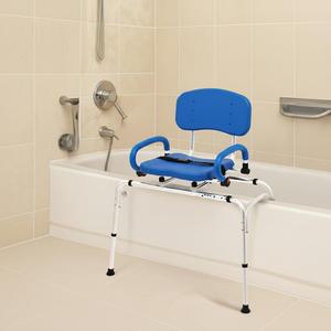 Transfer Bench for Bathtub, Tub Transfer Bench, Swivel Seat,  Minimum Height 22.4 inches  Disabled, 350 LB CAPACITY 