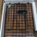 Homeiju 2 Pack Vinyl Storage, Record Crates, Metal & Wooden LP Crate