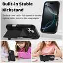 Tieuwant for iPhone 16 Pro Case Wallet, Built-in Mirror, Card Holder, Slide Camera Cover, Kickstand, Ultra Thin & Comfortable, Rugged Heavy Duty Girls Women Protective iPhone 16 Case,Black