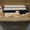 4 Pack Wooden Dog Ramp for Stairs Suits for Small Medium Large Dogs Cats, Pet Steps for Staircase Ramp for Dogs Cats, Need Installation(Gray, S: 11.8 * 9.8 * 5.9 inches)