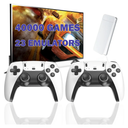 Wireless Retro Game Console Stick with 40000+ Games, Video Game Console 23+ Emulators Classic Games, 4K HDMI Output for TV, Plug & Play Retro Gaming Stick with Dual 2.4G Controllers