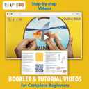 Hand Embroidery kit for Beginners .Beginner embroidery kit for adults with Stamped Embroidery Patterns. Embroidery Kits for adults.Embroidery Starter Kit. Cross Stitch Kit.Needlepoin kit Goldfish