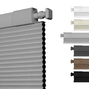 HOTSOON No Drill No Tools Blackout Cellular Shades Cordless Easy Install Honeycomb Blinds Thermal Insulated Noise Reduction Blinds for Indoor Windows,Blackout-Light Gray,20" W x 64" H