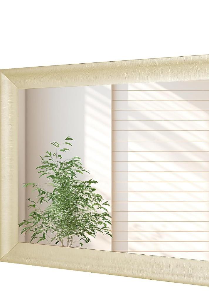 Tanmicoshomy Light Gold Bathroom Mirror 20x30 Inch, Wall Mirror with Tempered Glass for Bathroom Living Room Bedroom or Hallway