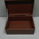 Large Brown Wooden Box Storage with Hinged Lid | 11.8 x 7.87 x 5.51 inches (+-0.5) | with Handles | Gift Box Kitchen Storage | Product NOT Intended for 15 Years OR Below