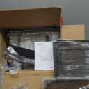 Bakers Rack, 5-Tier Coffee Bar Station, Coffee Stand with Pod Drawer Holder, Versatile Kitchen Storage Rack with 4 Hooks, for Living Room, Cafe Corner, Rustic Brown and Black KF01BRY1