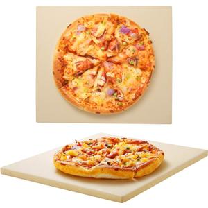 Unicook 13" x 13" Square Pizza Stone for Oven Grill, Baking Stone for Bread
