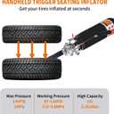 Tire Bead Seater, 12L/3.2 Gallon Air Trigger Seating Inflator, 145 PSI Portable Tire Inflator Tool, 87-116 PSI Operating Pressure for Tractor Truck ATV Car and Automobile Repair