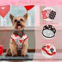 3-Pack Dog Shirt Love Heart Dog Shirts Valentines Day Dog Sleeveless Clothes Outfit Pet Valentines Tank Tops Vests with Heart Cupid's Arrow Patterns for Small Medium Dogs XXL
