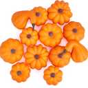 Pumpkin Decor Set of 12 Mantel Table Centerpiece Farmhouse Thanksgiving Fall Decorations for Home