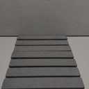 Meowoo Stone Drying Mat for Kitchen Counter, 15.7"x11.8" Foldable Diatomaceous Earth Mat, Super Absorbent, Quick-Dry Bath & Kitchen Pad for Dishes, Cups, Non-Slip, Fits Any Countertop - Dark Gray