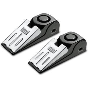 EMDMAK Door Stop Alarm with 120DB Siren Door Stop for Home & Travel (Black) (Pack of 2)