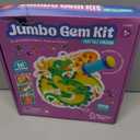 Educational Insights Jumbo Gem Kit - DIY Crafts for Kids Ages 4-8, Mess Free Toddler Arts and Crafts, Diamond Painting Kits for Kids 5-7, Beginner Paint By Gem Art Kits, Sticker Diamond Craft Kit, 10.9 Inches X 10.2 Inches X 2.1 Inches