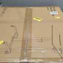 Glass Mobile Standing Desk, Height Adjustable Rolling Laptop Table, 27 inches Portable Sit Stand Desk with Wheels and Hook, Pneumatic Computer Workstation, White