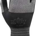 SHOWA Foam Nitrile Palm Coated General Purpose Work Glove with Microfiber Liner (Large, Grey)