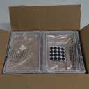 NEX Bamboo Kitchen Cabinet and Counter Shelf Organizer, Stackable & Expandable, Set of 4, White and Natural (11.7''W)