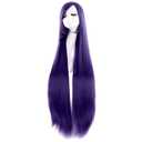 MapofBeauty 40" 100cm Anime Costume Long Straight Cosplay Wig Party Wig (Dark Purple)