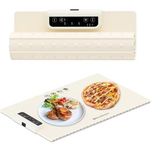 Warming Mat for FoodElectric Warming Tray  New Upgrade Electric Heating Tray,Portable Electric Warming Tray Silicone, Portable Electric Warming Trays for Food,Electric Warming Tray